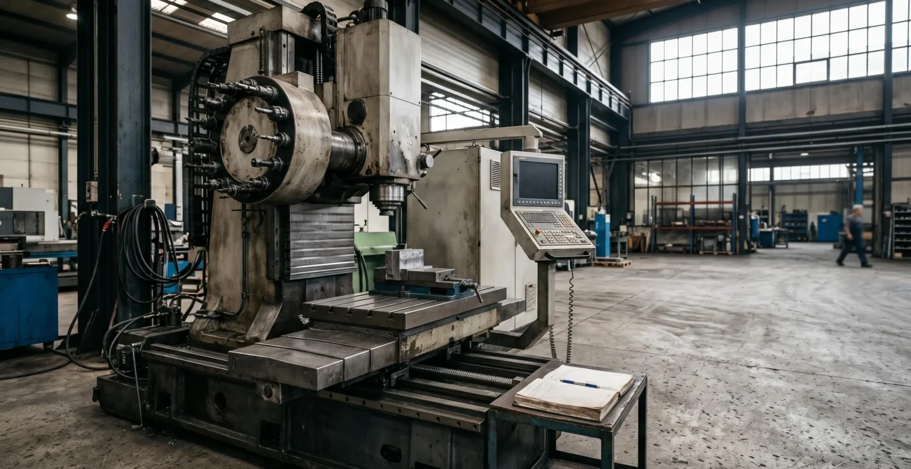 Equipement industriel endommage suite a une fausse manoeuvre dans un atelier de production