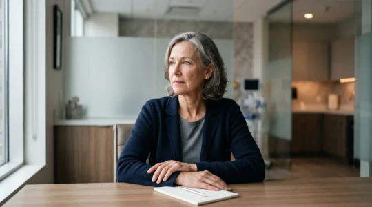 Médecin face à une décision juridique critique protégeant son patrimoine personnel grâce à l'assurance responsabilité civile professionnelle